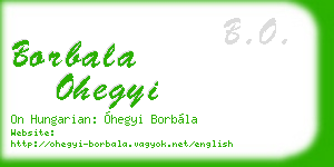 borbala ohegyi business card