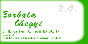 borbala ohegyi business card